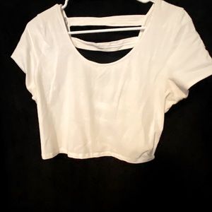White crop top